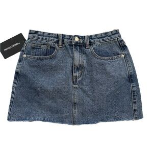 NWT PrettyLittleThing Blue Mini Skirt Size 6 US